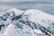 Mountain peaks in winter scenery, Tatra Mountains, Poland