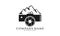 Mountain photography symbol vector logo