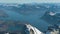 Mountain Pilatus Viewpoint, Lake and Lucerne City. Switzerland. Aerial View