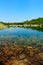 Mountain pond in high mountains