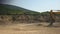 Mountain quarry site, summer view.