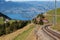 Mountain railway on Mt. Rigi