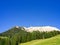 Mountain range alps landscape paraglider
