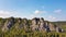 Mountain range at Felsenburg Neurathen, Saxony, Germany