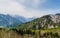 Mountain range at japan alps tateyama kurobe alpine route