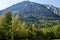 Mountain range of monte bianco italy france