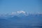 Mountain range of monte bianco white montain italy france