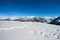 Mountain Range of the Monte Carega seen from the Lessinia High Plateau - Italy