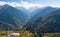 Mountain range in National Park in Kazakhstan