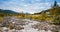 Mountain range near Hemsedal in Buskerud municipality in Norway