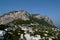 Mountain range overlooking town of Capri