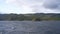 A mountain range seen from a ship in the Cape Horn area