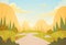 Mountain Range Spring Landscape Country Road Nature Background