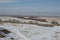 Mountain Range and Steppe Landscape seen from Top of Burana Tower near Tokmok, Kyrgyzstan