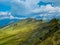 Mountain range in Swizz Alps in sunny day