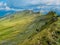 Mountain range in Swizz Alps in sunny day