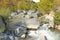 Mountain Rapid River in Italy. Sicily Island, Italy, Alcantara Gorge