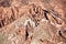 Mountain with red rocks in the Ounila Valley.