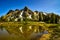 Mountain reflection on tarn