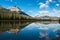 Mountain reflection in Waterfowl Lake