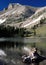 Mountain reflections in Stella Lake, Alpine Lakes Trail, Great Basin National Park