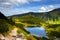 Mountain Ridge Trail Lake Reflection View