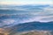 Mountain ridges, aerial view, Iranian mountains