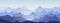Mountain ridges and hills silhouette landscape background. Abstract morning mountains panorama, beautiful nature scene