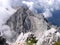 Mountain rising from clouds - Slovenian Alps