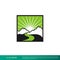 Mountain and River Badge Icon Vector Logo Template Illustration Design. Vector EPS 10.