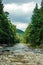 Mountain river. Carpathians, Ukraine.