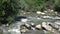 Mountain River Closeup, Spring Brook, Creek with Stones, Rocks, Nature View