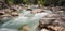 Mountain river in the dense forest, Turkey