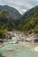 Mountain river in the dense forest, Turkey