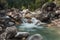 Mountain river in the dense forest, Turkey