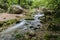 Mountain river in forest and mountain terrain, Grand canyon, Crimea