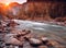 Mountain river in Lauterbrunnen valley