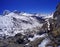 Mountain river near Everest Base Camp, Nepal, trek to mountain