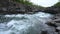 Mountain river stream in Northern Sweden