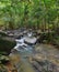 Mountain river in tropical rain forest