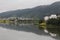 Mountain, river and village in east China