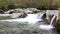 Mountain river. Water cascades over rocks in Great Smoky Mountains National Park