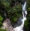 Mountain river and waterfall in the Andes