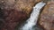 Mountain river waterfall canyon with fresh blue water in Austria alps