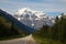 Mountain road below Mount Robson, British Columbia, Canada