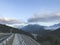 Mountain road in Caucasus mountains. Sochi, Russia