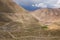 Mountain road climbing up to the pass in Himalaya mountains