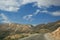 Mountain road on the highest peak of Lebanon