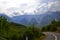 Mountain road from Korce to Gjirocaster, Albania.