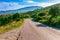 Mountain road landscape view in Pyrenees, near of Cadaques, Catalonia, Spain near of Barcelona, famous tourist destination in